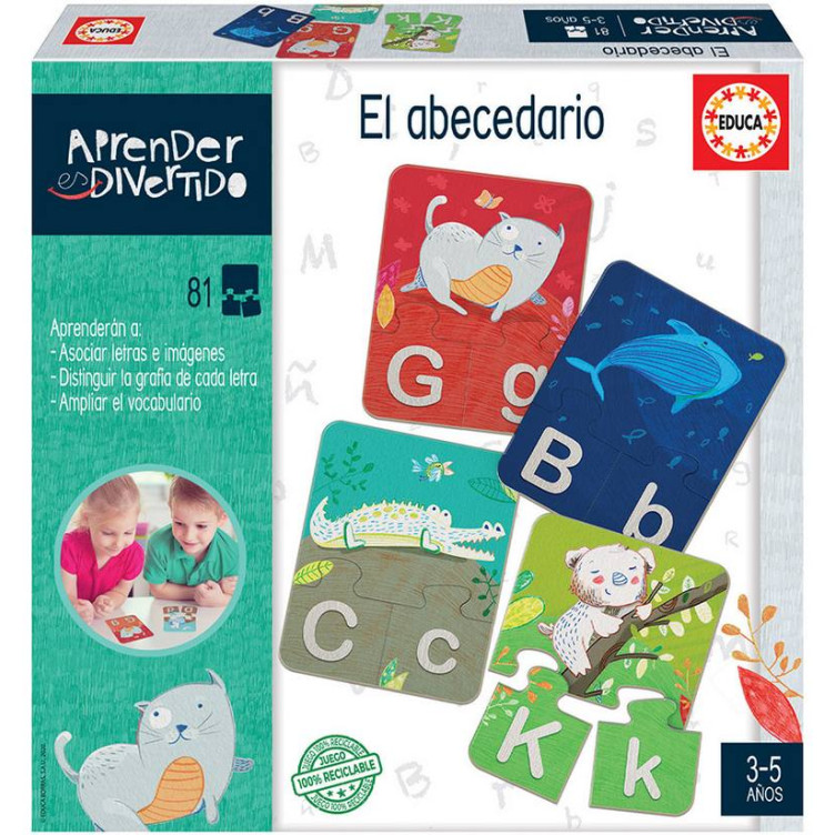 Puzzle Educa El Abecedario 40 Piezas