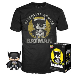 DC Comics POP!&Tee Minifigura y Camiseta Batman Sun Faded M Excl