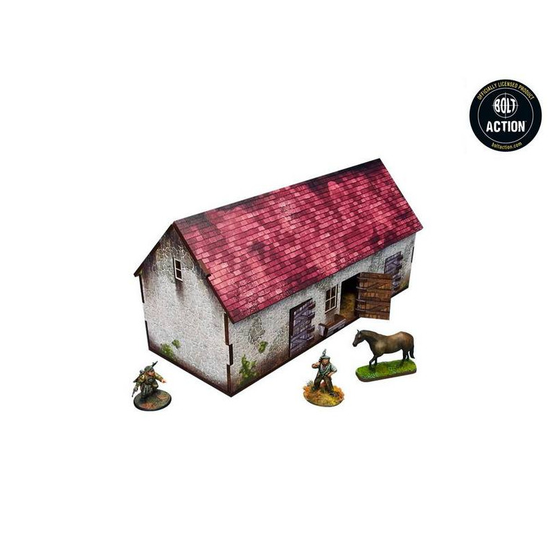 WW2 Normandy Stable w. Dovecote (28mm)