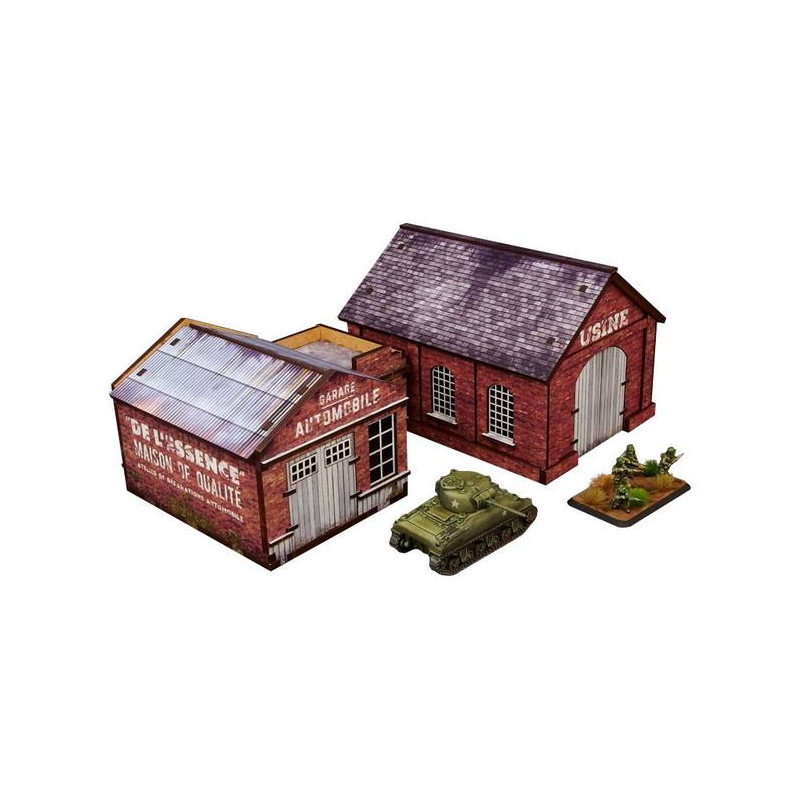 WW2 Normandy Garage & Factory (15mm)