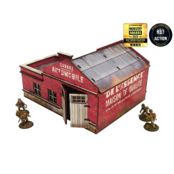 WW2 Normandy Garage w. Petrol Station (28mm)