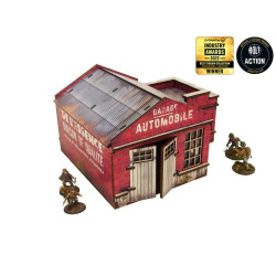 WW2 Normandy Garage w. Petrol Station (28mm)