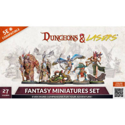 Dungeon & Lasers: Fantasy Miniatures Set