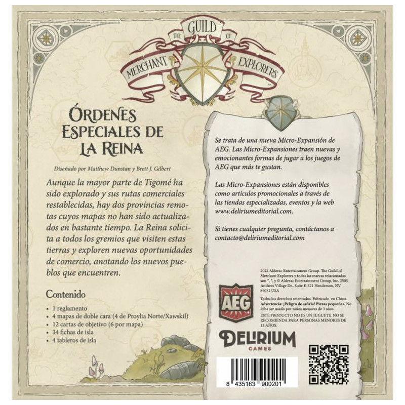 The Guild of Merchant Explorers: Órdenes Especiales de la Reina