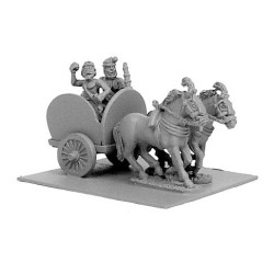 Indian 2-Horse Chariot w/2 Crew