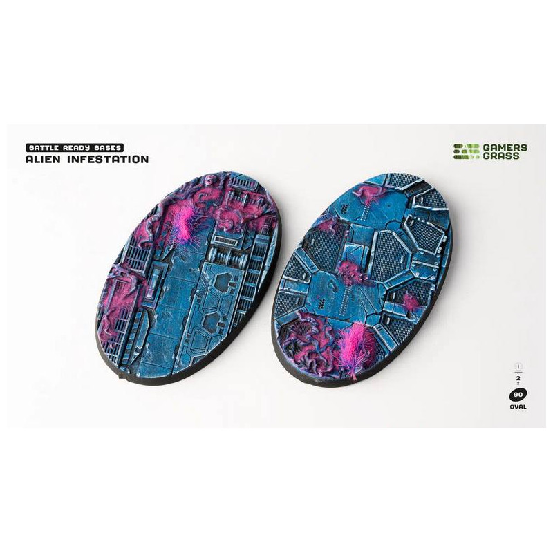 Alien Infestation Bases Oval 90mm (x2)