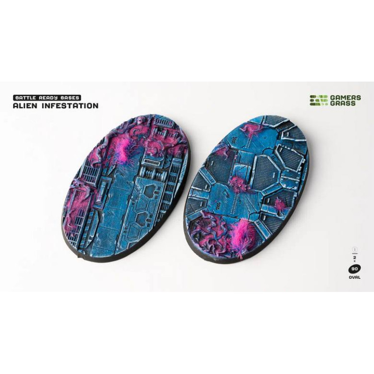 Alien Infestation Bases Oval 90mm (x2)