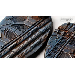 Spaceship Corridor Bases Oval 90mm (x2)