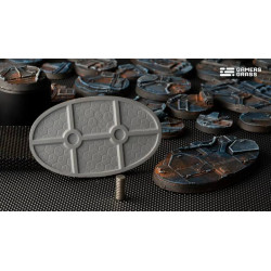 Spaceship Corridor Bases Oval 75mm (x3)