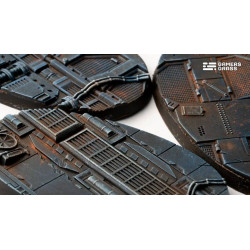 Spaceship Corridor Bases Oval 75mm (x3)