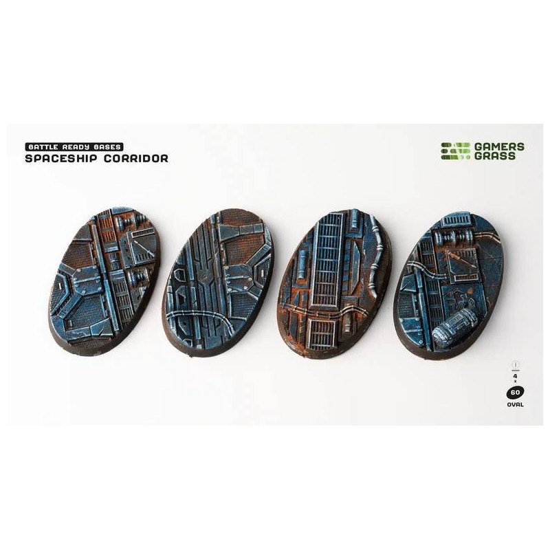 Spaceship Corridor Bases Oval 60mm (x4)