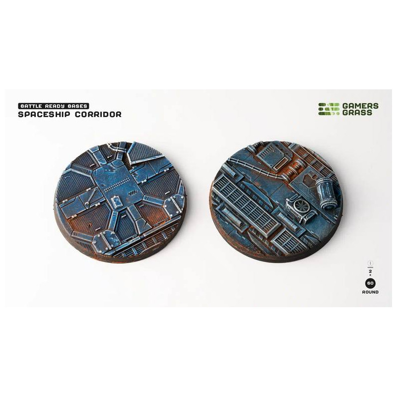 Spaceship Corridor Bases Round 60mm (x2)