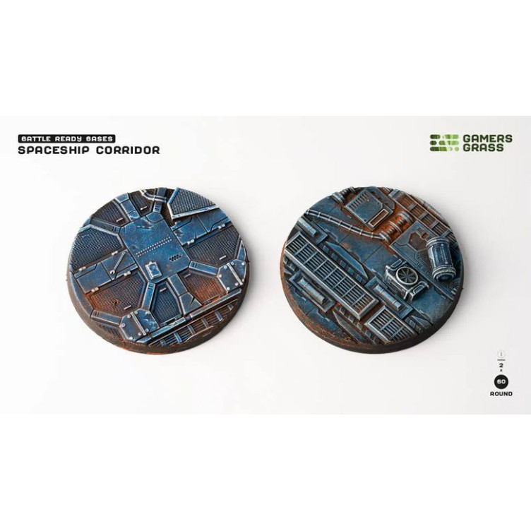 Spaceship Corridor Bases Round 60mm (x2)