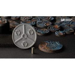 Spaceship Corridor Bases Round 50mm (x3)