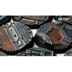 Spaceship Corridor Bases Round 40mm (x5)