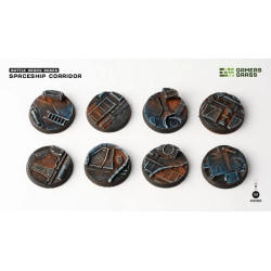 Spaceship Corridor Bases Round 32mm (x8)