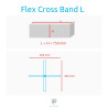 Flex Cross Board Game Band blue - Size XL