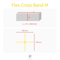 Flex Cross Board Game Band yellow - Size M