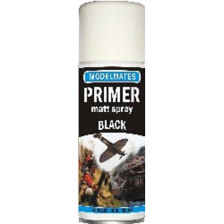 Modelmates Primer Matt Black Acrylic Spray Paint 49100