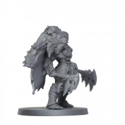 Savage Orc Female Champion V1 30mm Scale - 1 miniatura