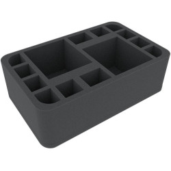 85 mm Feldherr Half-Size foam tray with 14 compartments