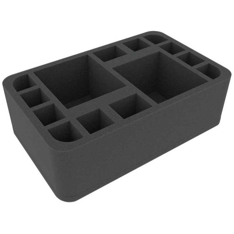 85 mm Feldherr Half-Size foam tray with 14 compartments