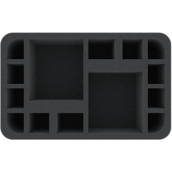 85 mm Feldherr Half-Size foam tray with 14 compartments