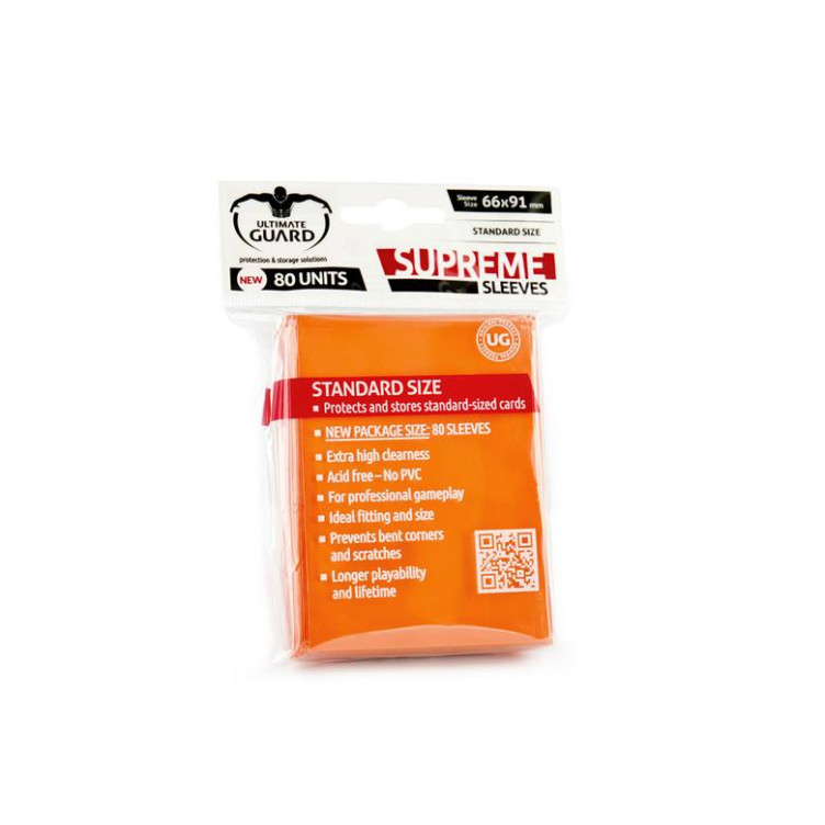 Ultimate Guard: Supreme Sleeves: Orange 66x91mm