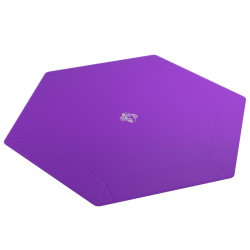 Magnetic Dice Tray Hexagonal Black/Purple