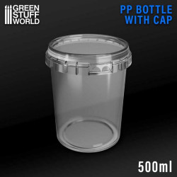 Bote de Plastico PP 500 ML con Tapa