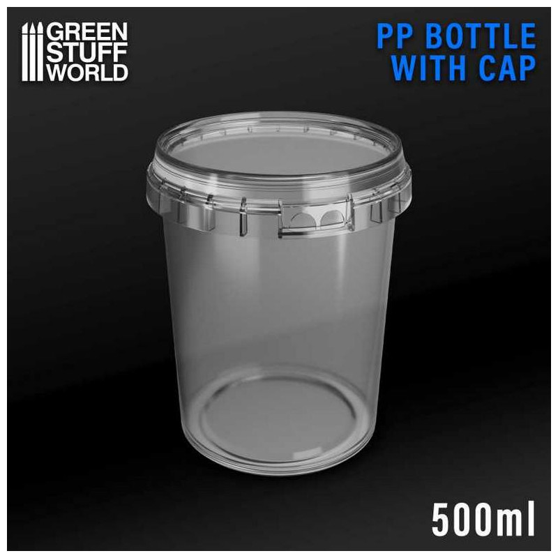 Bote de Plastico PP 500 ML con Tapa