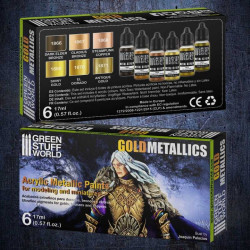 Set Pinturas Metalicas - Oro