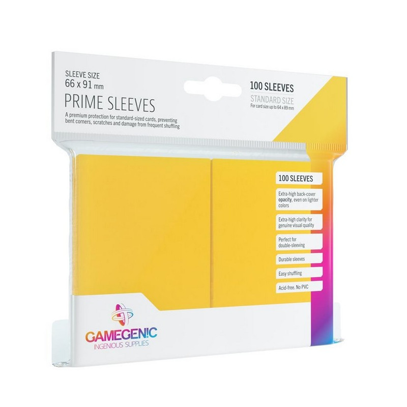 Pack Prime Sleeves Yellow (100)