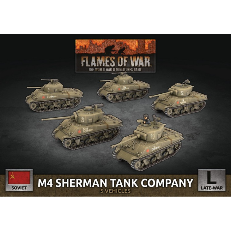 M4 Sherman Tank Company (X5 Plastic)