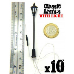 10x Farolas Clasicas con Luces LED