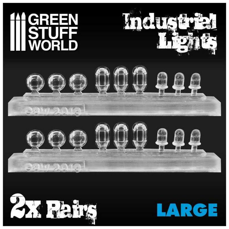 18x Luces Industriales de Resina - Grande