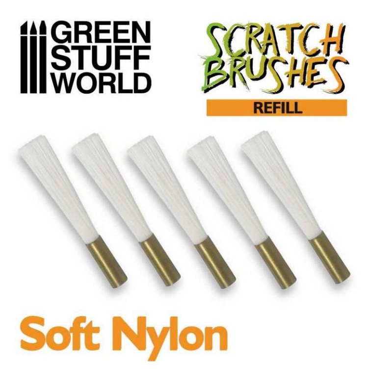 Recambio Set Cepillos Scratch: Nylon suave