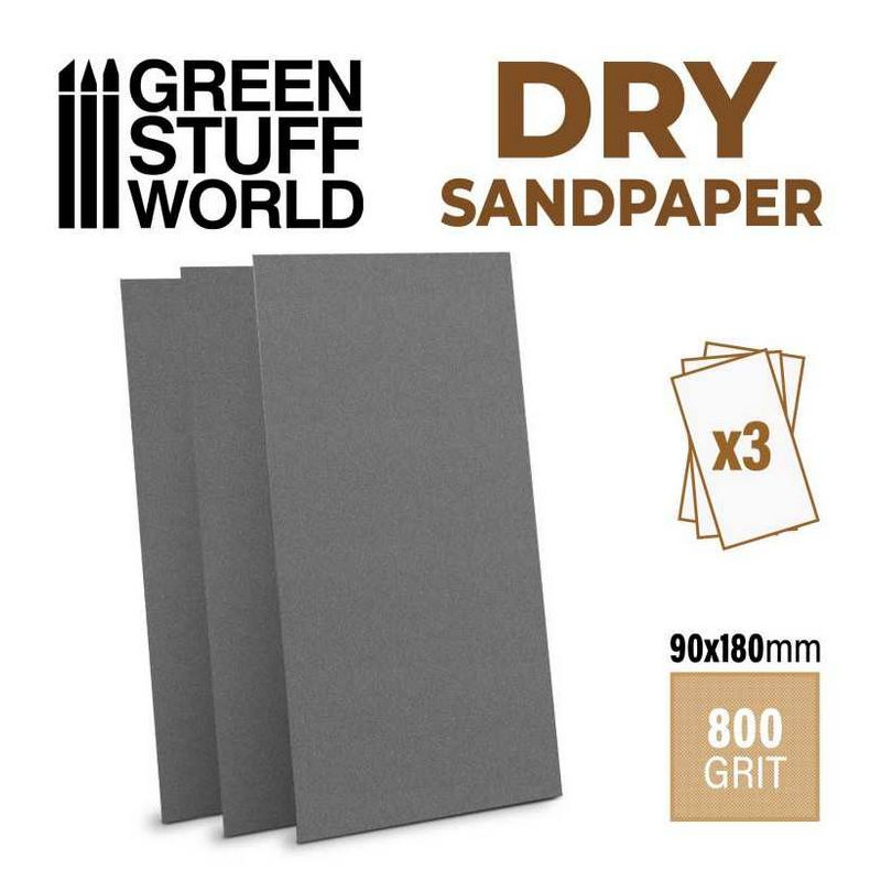 Papel Lija - DRY SandPaper - Grano 800