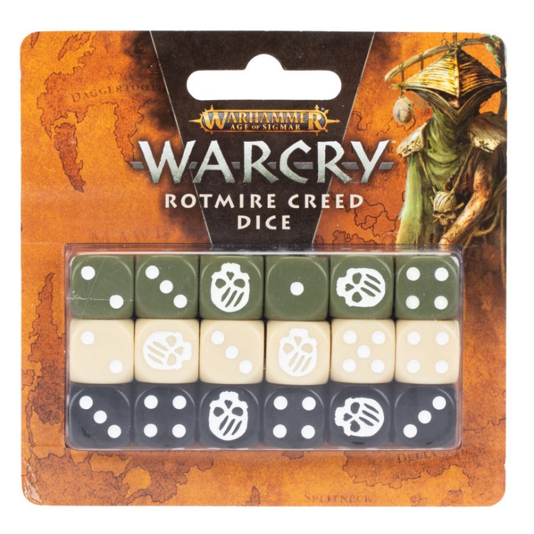 Warcry Dice Set: Rotmire Creed