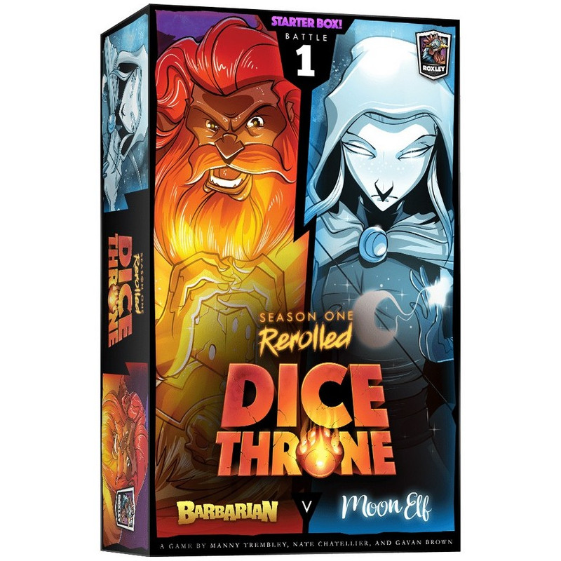 Dice Throne S1: Bárbaro vs Elfa Lunar