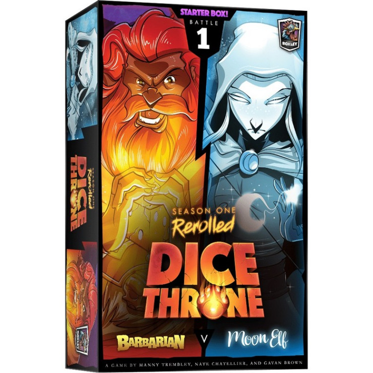 Dice Throne S1: Bárbaro vs Elfa Lunar