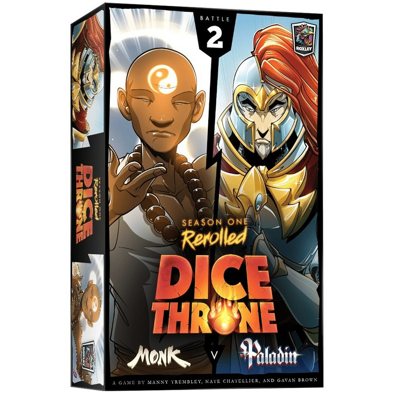 Dice Throne S1: Monje vs Paladín