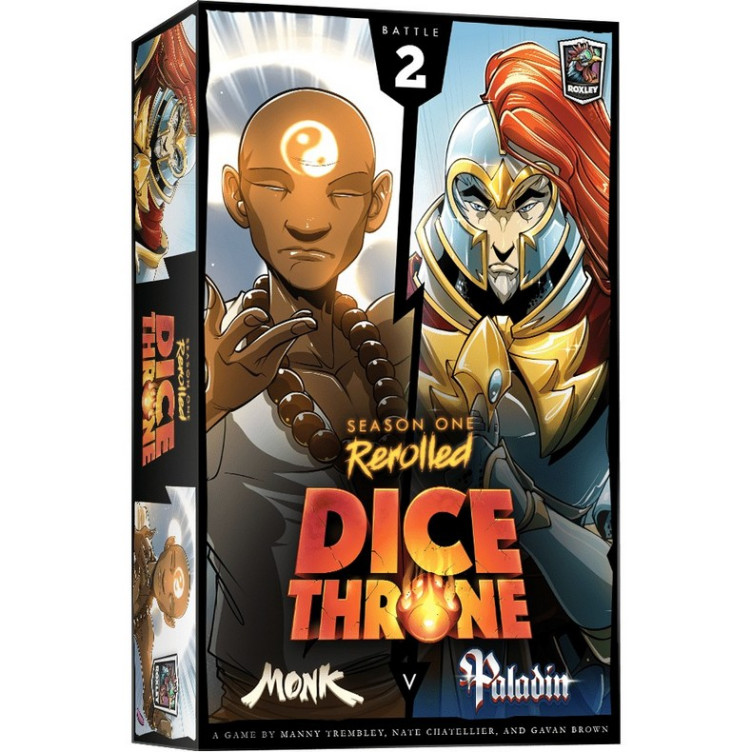 Dice Throne S1: Monje vs Paladín