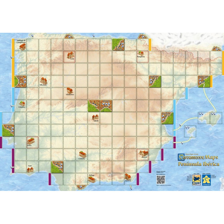 Carcassonne Maps: Península Ibérica (inglés/alemán)