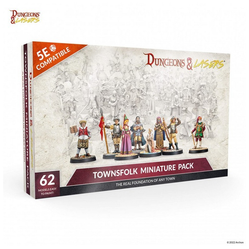 Dungeons & Lasers - Townsfolk Minature Pack