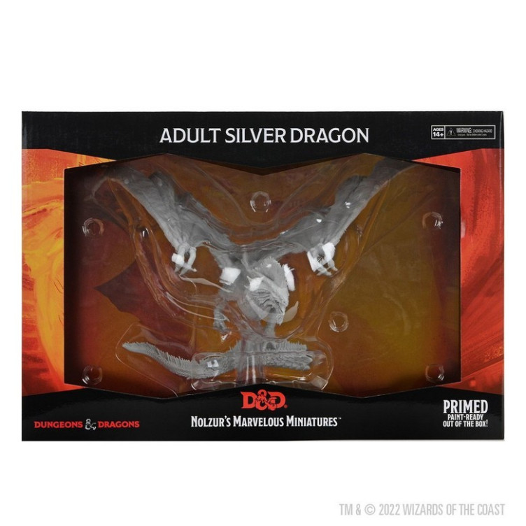 D&D Nolzur's Marvelous Min.: Adult Silver Dragon