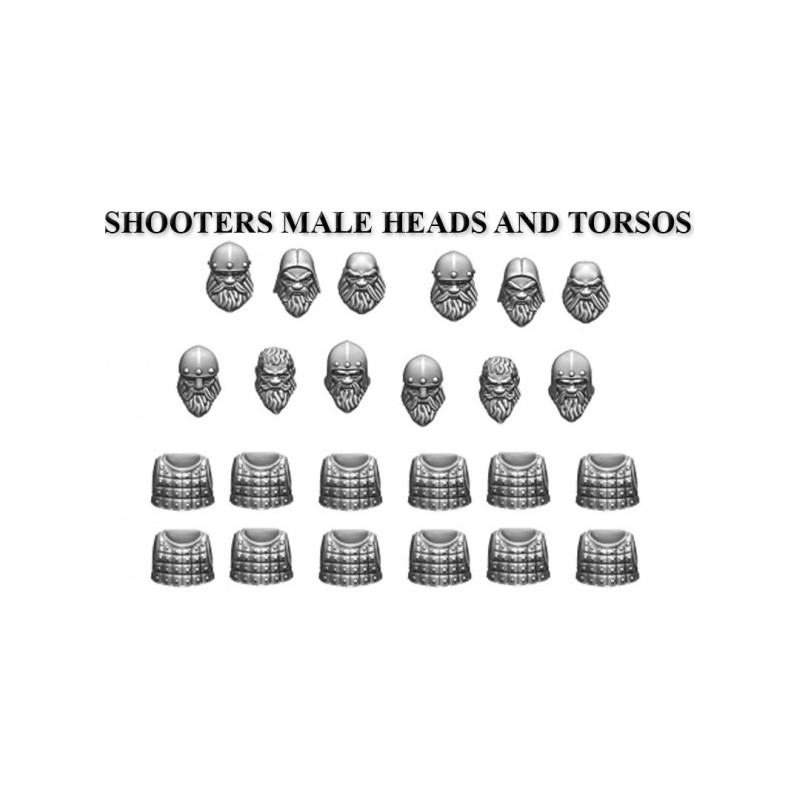 Shooters Male Heads and Torsos