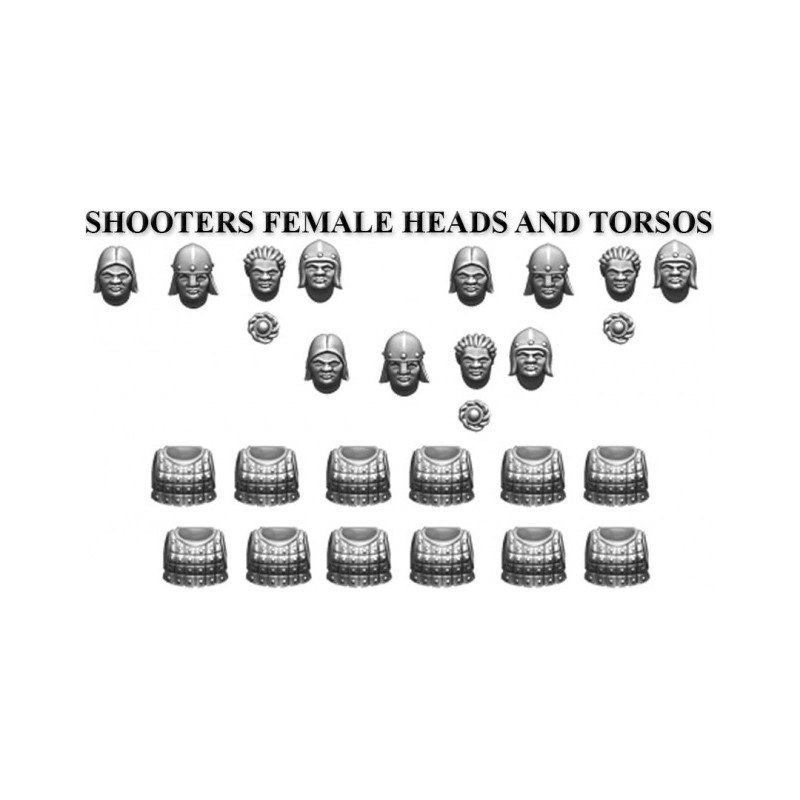 Shooters Female Heads and Torsos