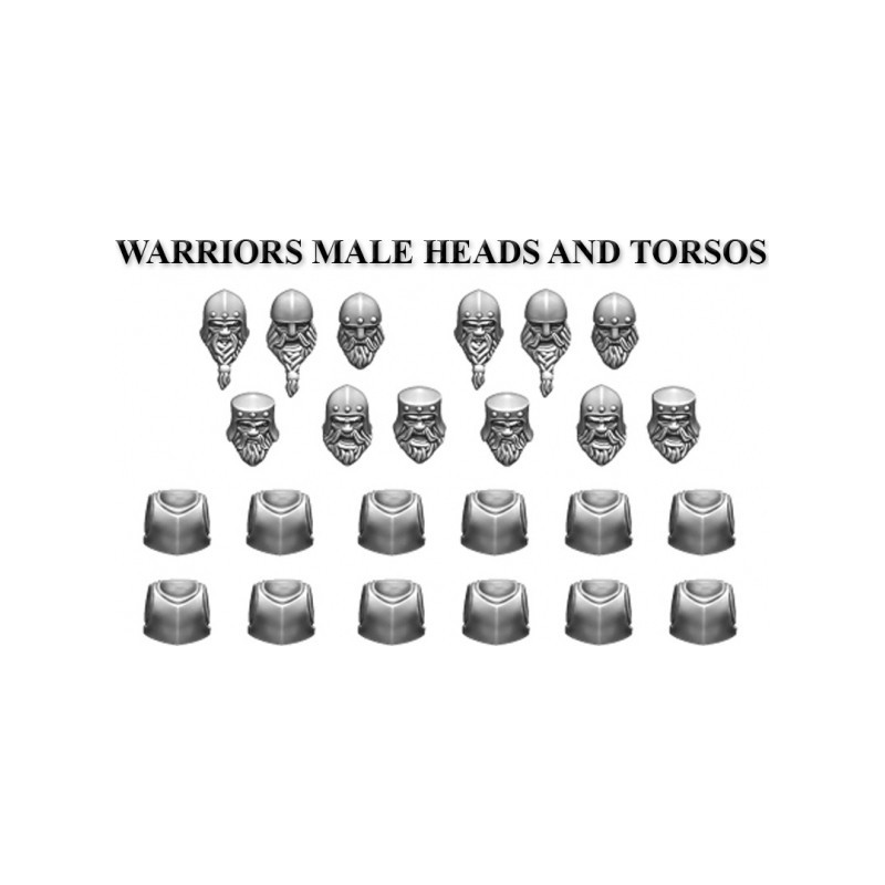 Warriors Male Heads and Torsos