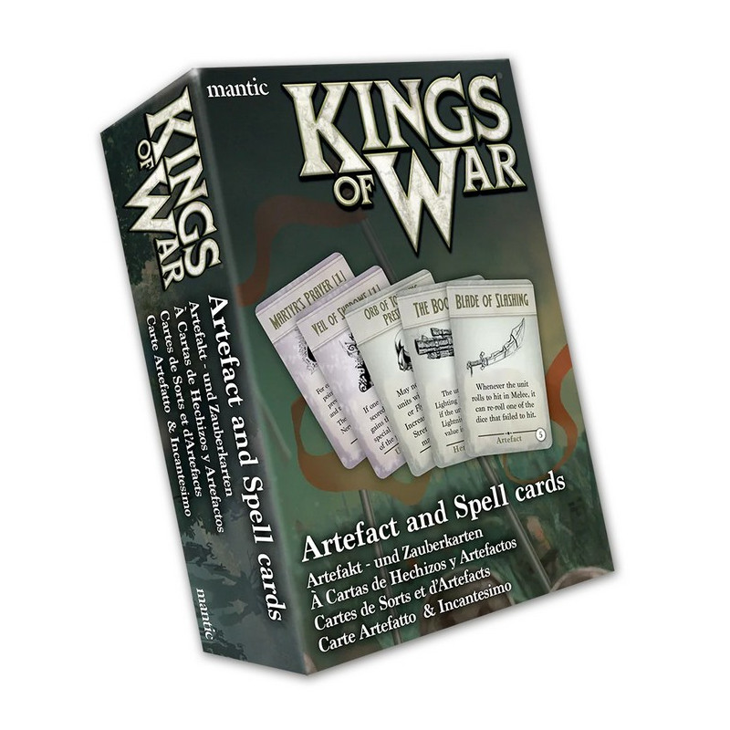 Kings of War Spell & Artefact Cards 2022 Edition